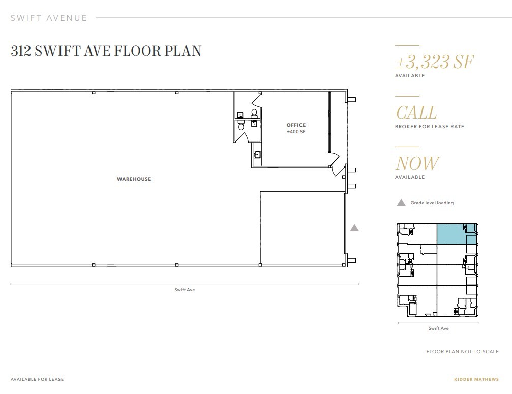 300-318 Swift Ave, South San Francisco, CA à louer Plan d’étage– Image 1 sur 1