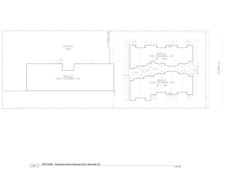 1504 Columbia Ave, Riverside, CA à louer - Plan de site – Image 1 sur 21