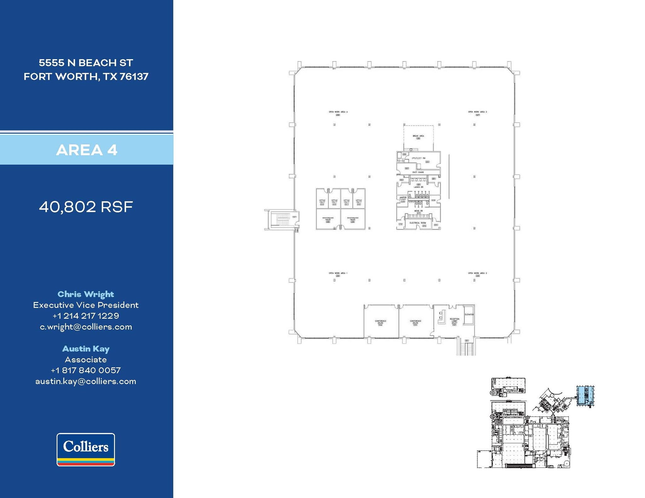 5555 N Beach St, Fort Worth, TX à louer Plan d’étage– Image 1 sur 1