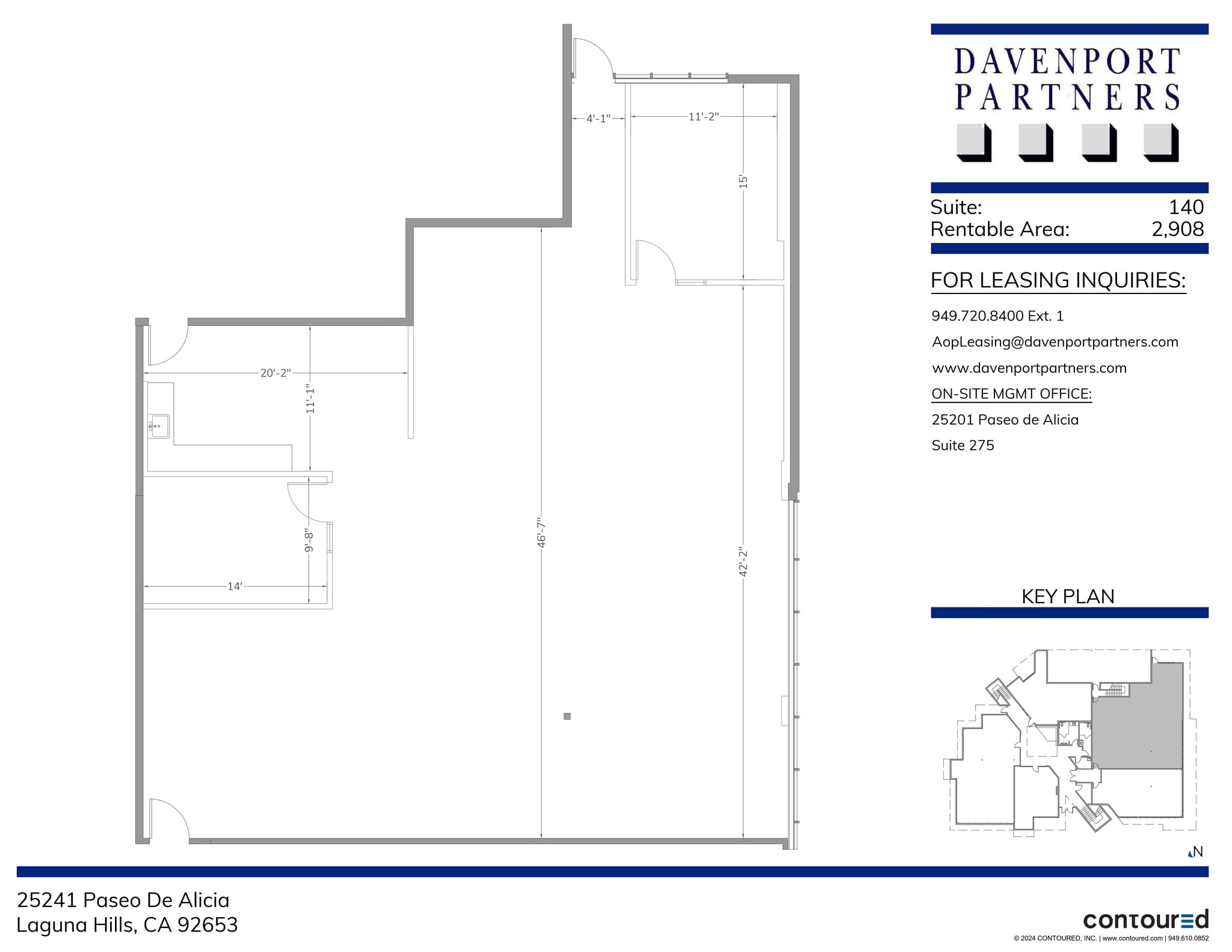 25231 Paseo de Alicia, Laguna Hills, CA à louer Plan de site– Image 1 sur 1