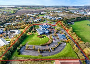 Carnegie Av, Dunfermline, FIF - Vue aérienne vue de carte