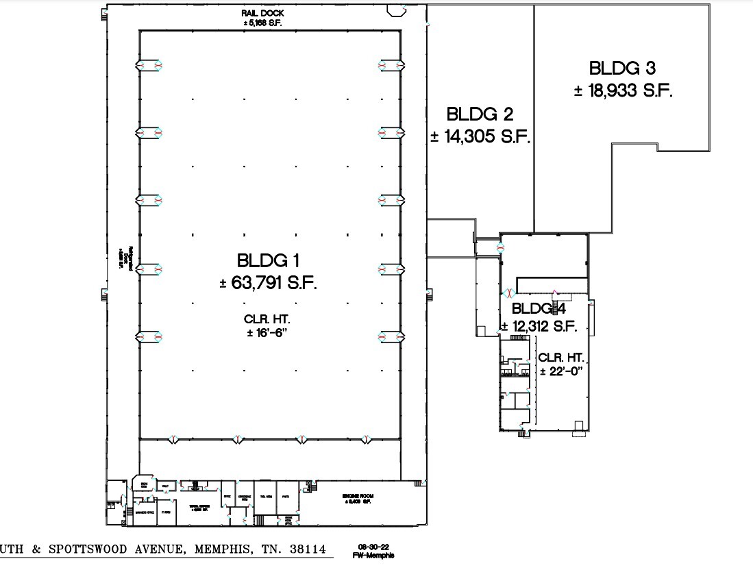 1100 E Parkway S, Memphis, TN à louer Plan d’étage– Image 1 sur 1