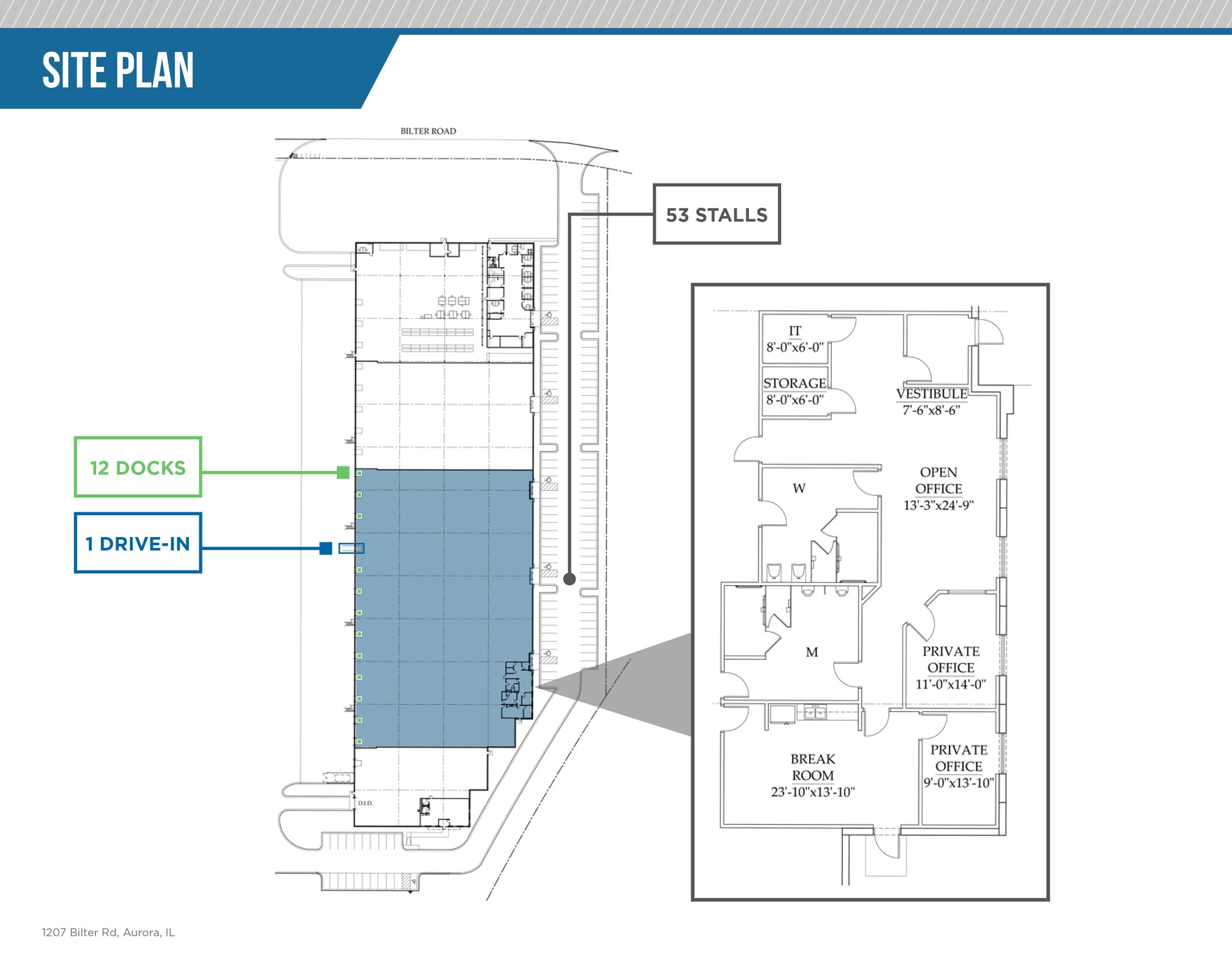 1207 Bilter Rd, Aurora, IL à louer Plan d’étage– Image 1 sur 1