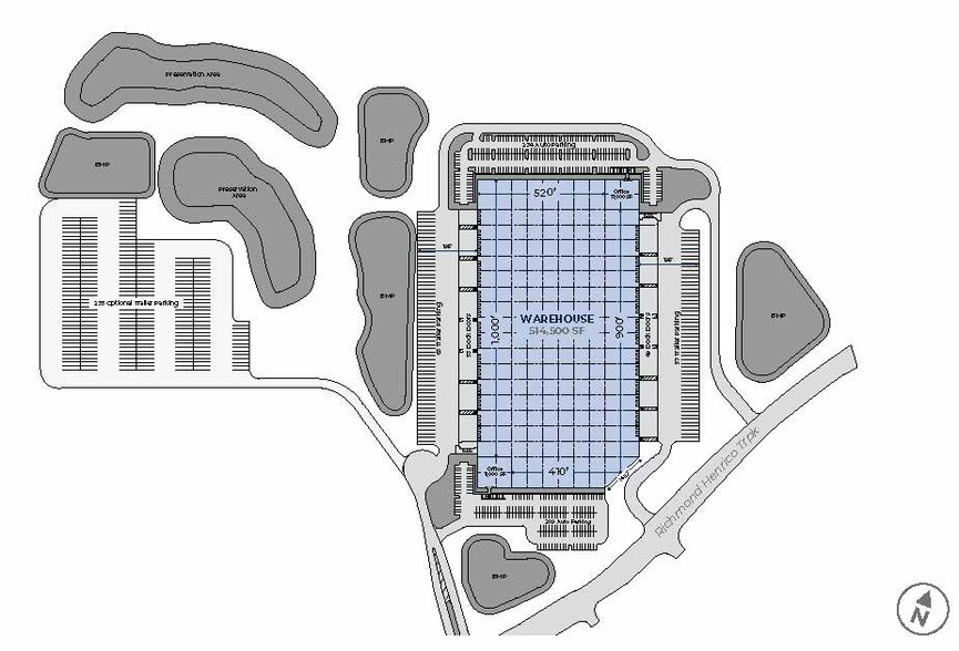 5900 Richmond Henrico Tpke, Richmond, VA à louer - Plan de site – Image 2 sur 2