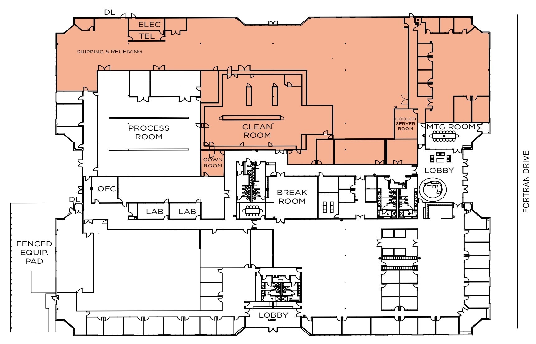4425-4433 Fortran Dr, San Jose, CA à louer Plan d’étage– Image 1 sur 1