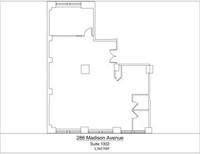 286 Madison Ave, New York, NY à louer Plan de site– Image 1 sur 1
