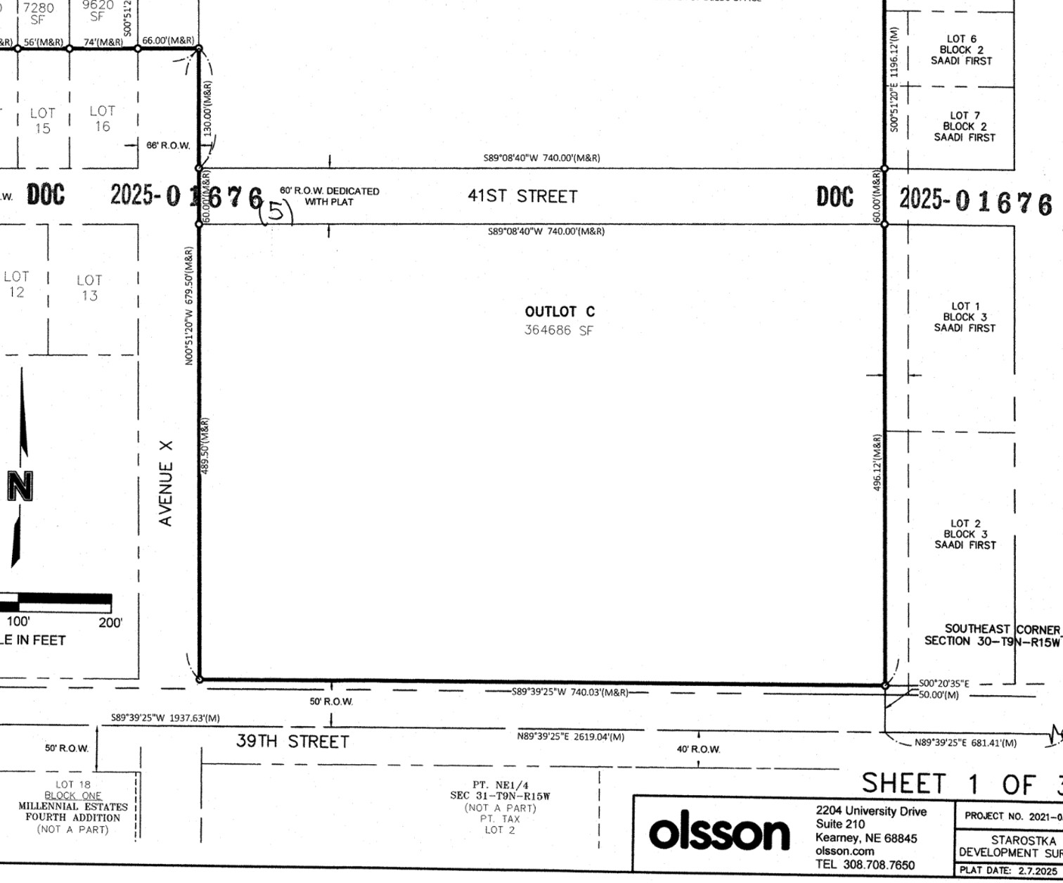 3903 Avenue X, Kearney, NE à vendre Plan cadastral– Image 1 sur 4