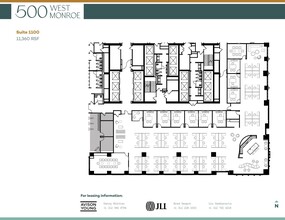 500 West Monroe St, Chicago, IL à louer Plan d’étage– Image 1 sur 1