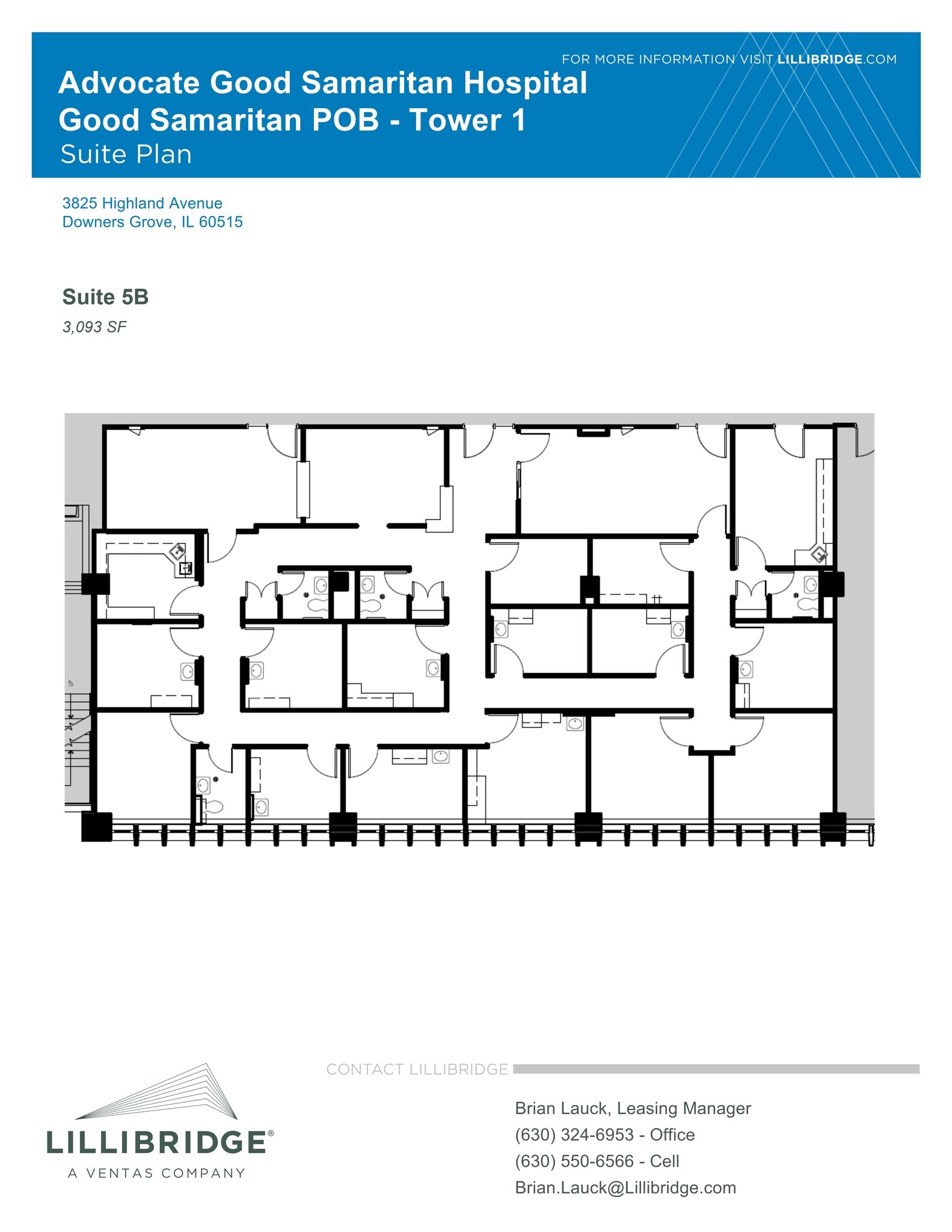 3825 Highland Ave, Downers Grove, IL à louer Plan de site– Image 1 sur 1