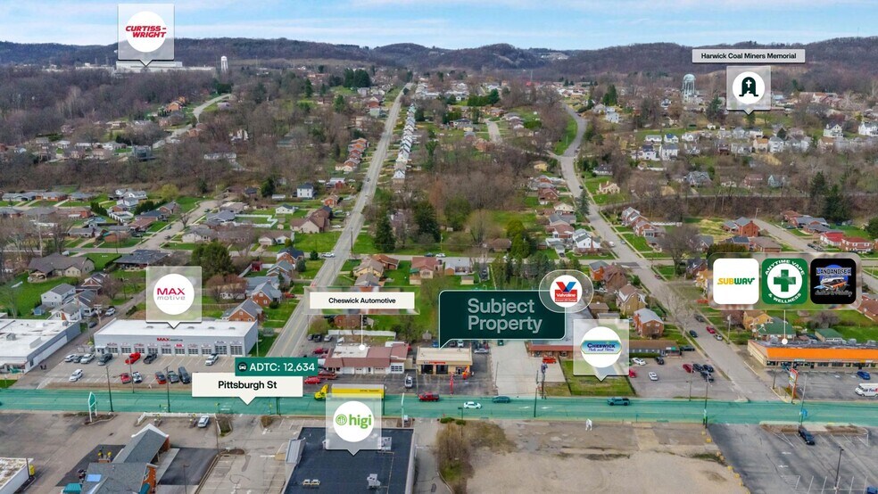 1203 Pittsburgh St, Cheswick, PA à vendre - Aérien – Image 3 sur 3