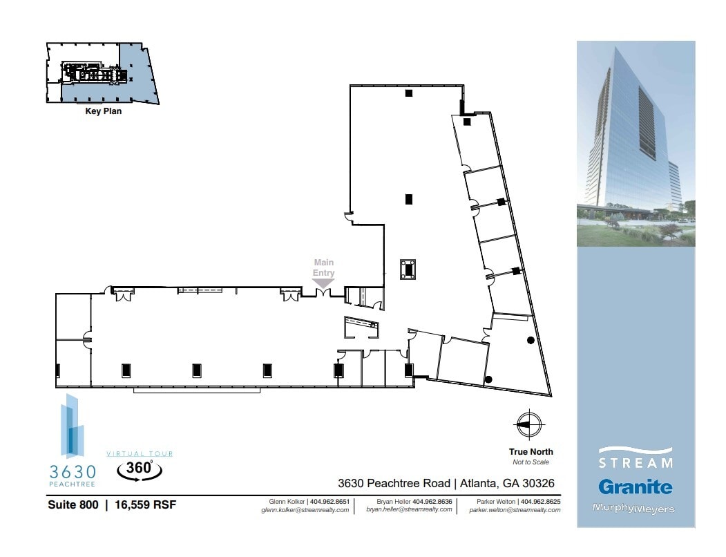 3630 Peachtree Rd NE, Atlanta, GA à louer Plan d’étage– Image 1 sur 1