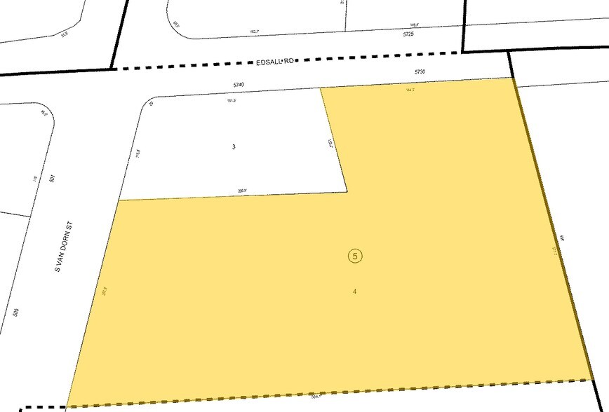 5724-5730 Edsall Rd, Alexandria, VA à louer - Plan cadastral – Image 2 sur 7