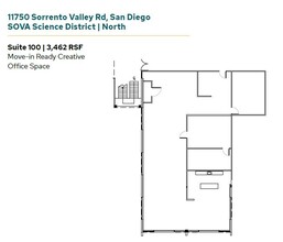 11555 Sorrento Valley Rd, San Diego, CA à louer Plan d’étage– Image 1 sur 1