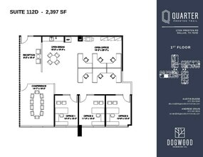 17330 Preston Rd, Dallas, TX à louer Plan d’étage– Image 1 sur 1