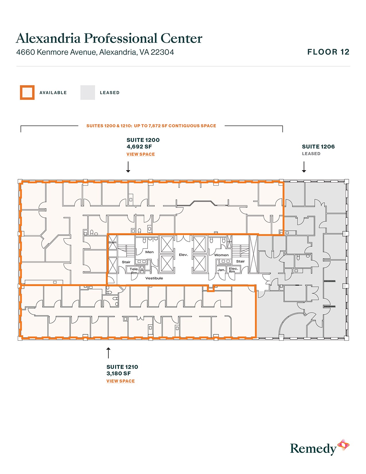 4660 Kenmore Ave, Alexandria, VA à louer Plan d’étage– Image 1 sur 1