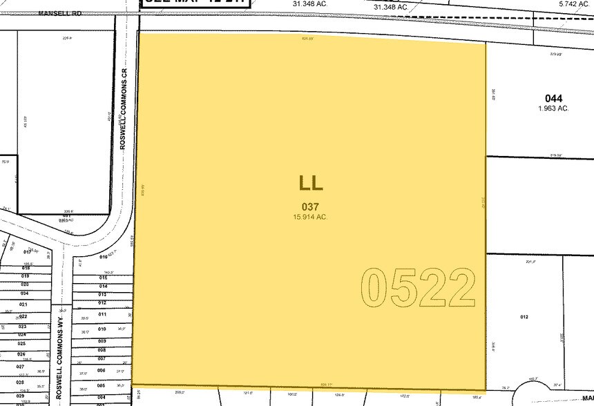 1335 Northmeadow Pky, Roswell, GA à louer - Plan cadastral – Image 2 sur 4