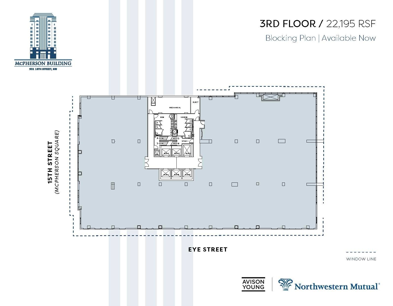 901 15th St NW, Washington, DC à louer Plan d’étage– Image 1 sur 2