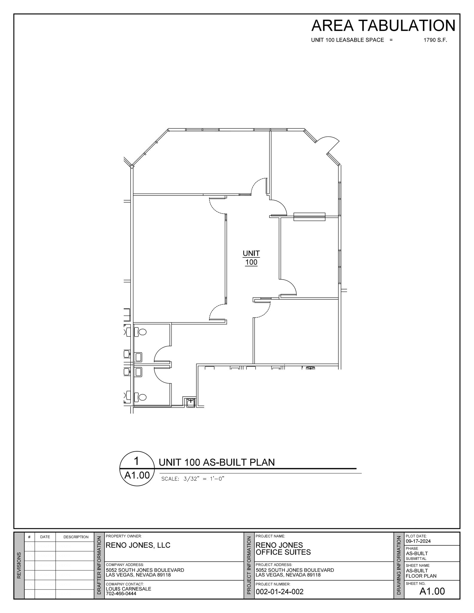 5052-5092 S Jones Blvd, Las Vegas, NV à louer Plan de site– Image 1 sur 1