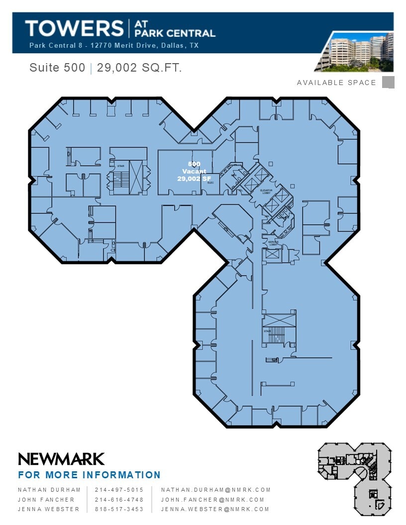 12750 Merit Dr, Dallas, TX à louer Plan d’étage– Image 1 sur 2