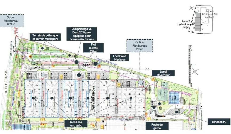 Industriel/Logistique dans SAINT-OUEN-L'AUMONE à louer - Plan de site – Image 3 sur 3