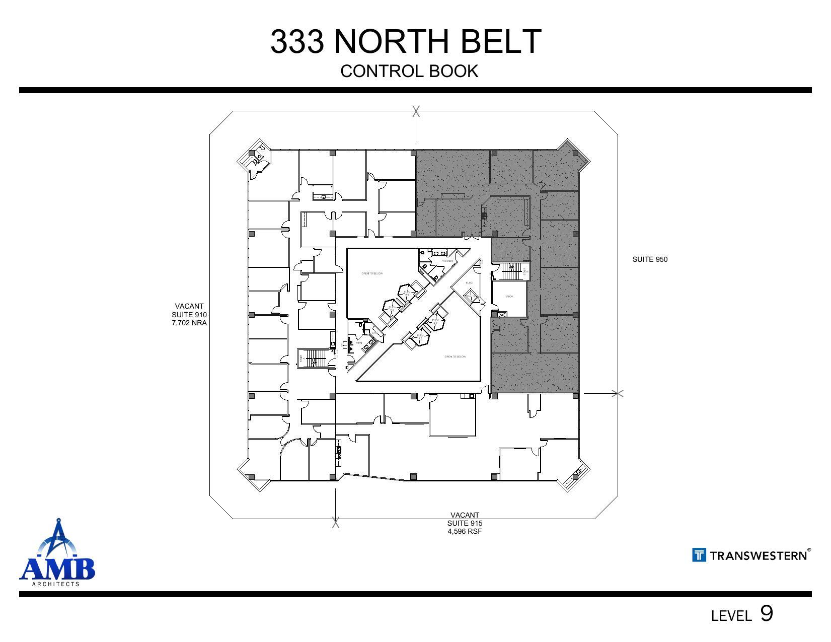 333 N Sam Houston Pky E, Houston, TX à louer Plan d’étage– Image 1 sur 1