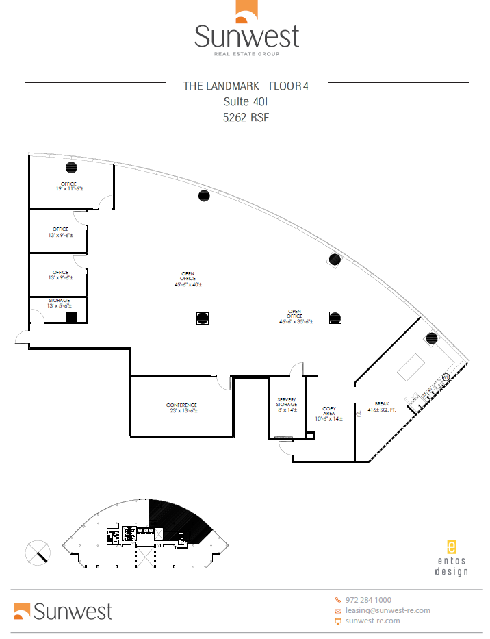 14800 Landmark Blvd, Dallas, TX à louer Plan d’étage– Image 1 sur 1