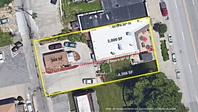 8508-8510 N 30th St, Omaha, NE - VUE AÉRIENNE  vue de carte