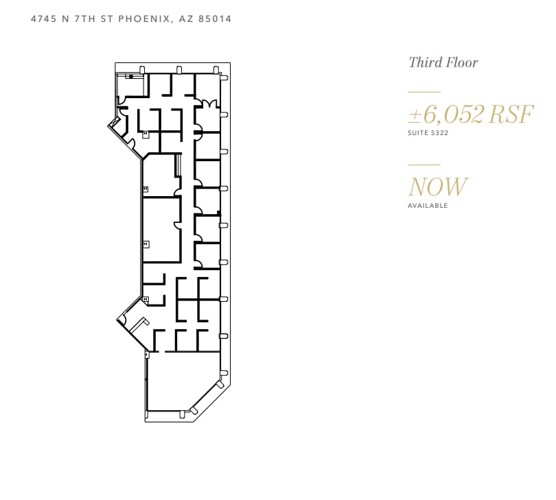 4745 N 7th St, Phoenix, AZ à louer Plan d’étage– Image 1 sur 1