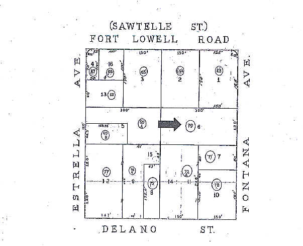 3133 N Fontana Ave, Tucson, AZ à vendre - Plan cadastral – Image 2 sur 3