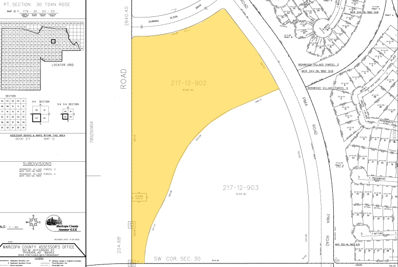 18940 N Pima Rd, Scottsdale, AZ à louer - Plan cadastral – Image 2 sur 6