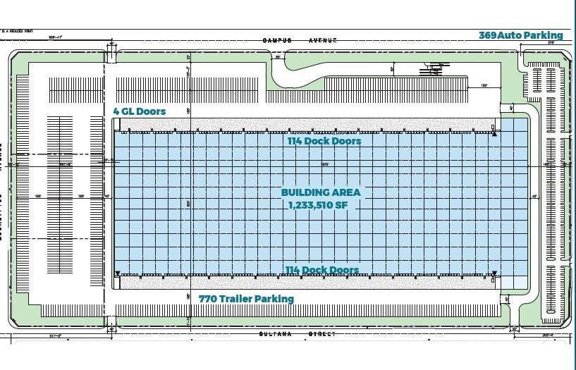 SEC Eucalyptus & Euclid, Ontario, CA à louer - Plan de site – Image 2 sur 3
