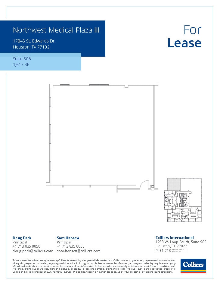 800 Peakwood Dr, Houston, TX à louer Plan d’étage– Image 1 sur 1