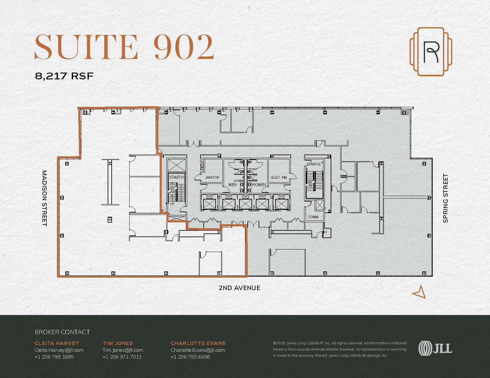 1015 2nd Ave, Seattle, WA à louer Plan d’étage– Image 1 sur 1