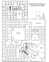 9820 Northcross Center Ct, Huntersville, NC à louer Plan d’étage– Image 1 sur 1