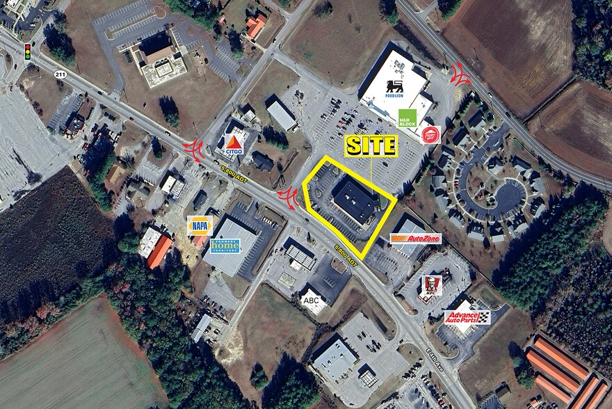 903 E 4th Ave, Red Springs, NC à louer - Aérien – Image 3 sur 3