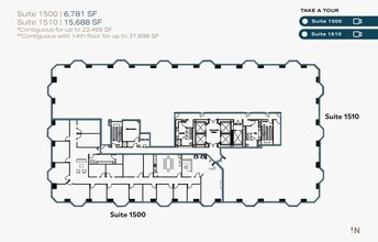 550 W C St, San Diego, CA à louer Plan d’étage– Image 1 sur 1