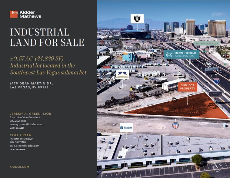 6179 Dean Martin Dr, Las Vegas, NV à vendre - Photo de l’immeuble – Image 1 sur 20