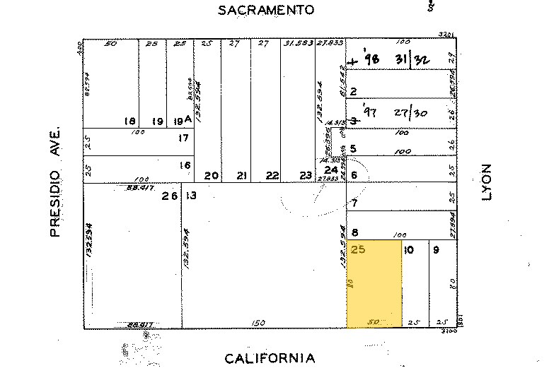 3110-3112 California St, San Francisco, CA à louer - Plan cadastral – Image 3 sur 4