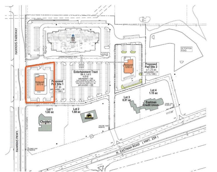 SEC Hawkins & Highway 259, Longview, TX à louer - Plan de site – Image 2 sur 2