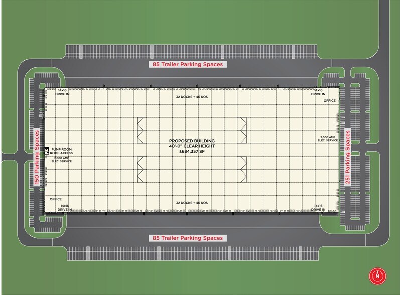 Innovation Blvd, Clayton, IN à louer - Plan de site – Image 2 sur 2