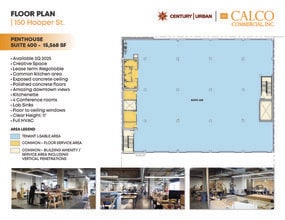 150 Hooper St, San Francisco, CA à louer Plan d’étage– Image 2 sur 8