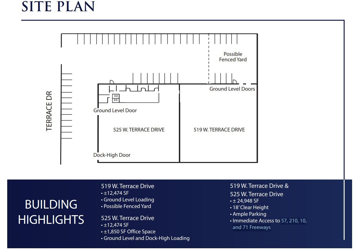 519-525 W Terrace Dr, San Dimas, CA à vendre Plan d’étage– Image 1 sur 1