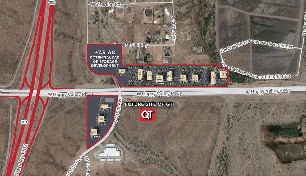 113th Ave & Happy Valley Pky, Peoria, AZ à vendre - Photo de l’immeuble – Image 3 sur 7