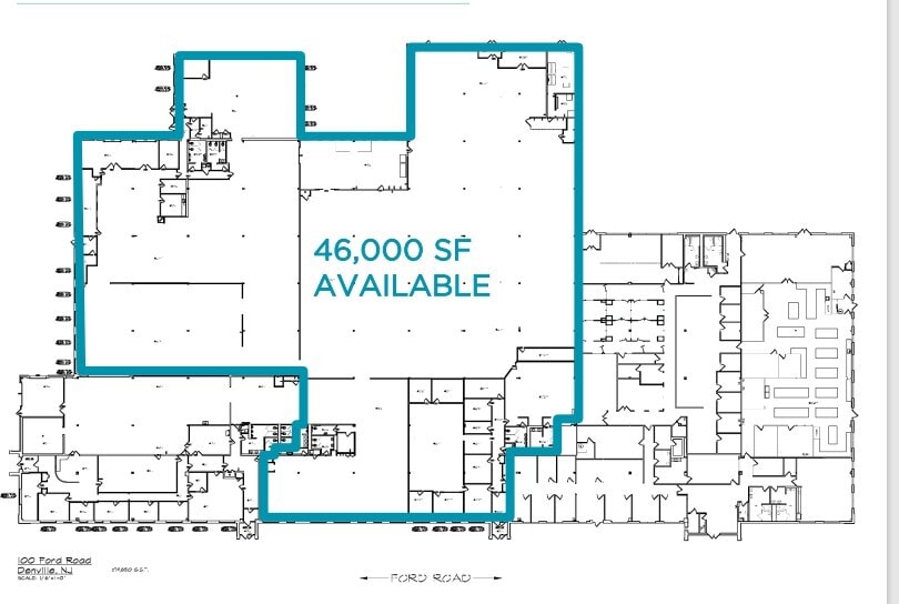 100 Ford Rd, Denville, NJ à louer Plan d’étage– Image 1 sur 1