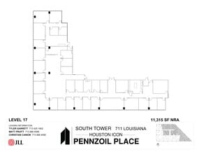 711 Louisiana St, Houston, TX à louer Plan d’étage– Image 1 sur 1