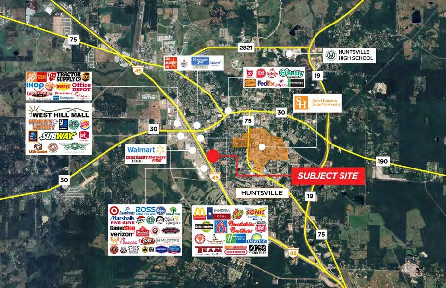 I-45, Huntsville, TX à vendre - Photo principale – Image 1 sur 2