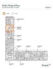 601 S Main St, Keller, TX à louer Plan d’étage– Image 1 sur 1