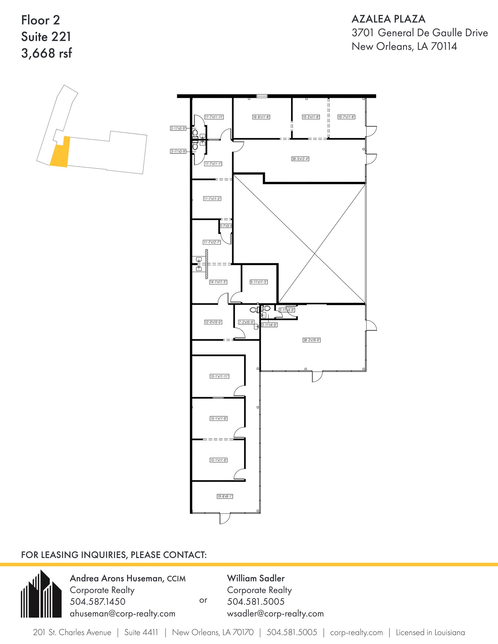 3701 General Degaulle Dr, New Orleans, LA à louer Plan de site– Image 1 sur 1