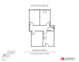 3200 Wilcrest Dr, Houston, TX à louer Plan d’étage– Image 1 sur 1