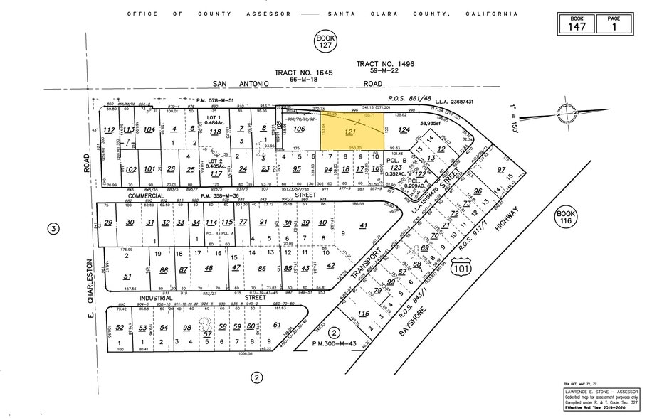 990-992 San Antonio Rd, Palo Alto, CA à louer - Plan cadastral – Image 2 sur 5